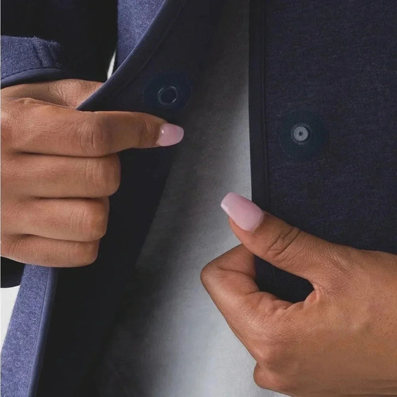 Lululemon City Bound Wrap Heathered Deep  Indigo Jacket S - Picture 9 of 14